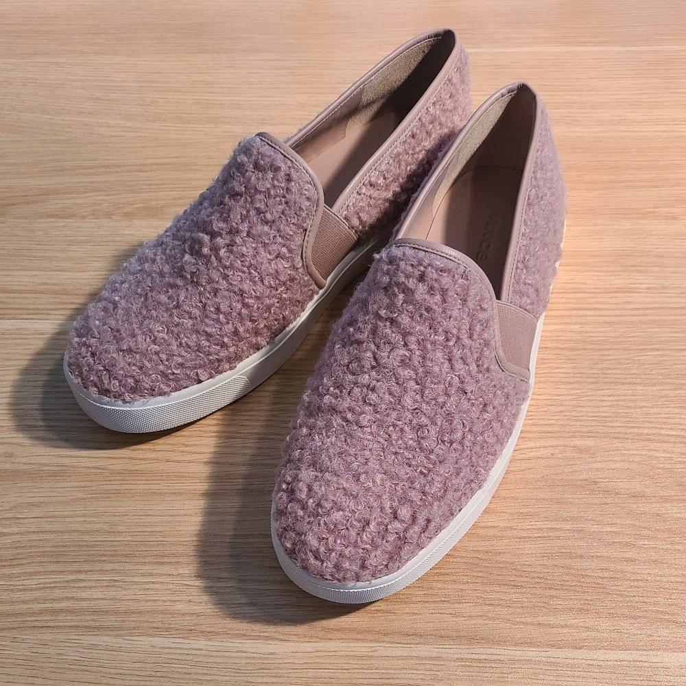 Vince Women's Pink Fuzzy Loafer "Sneaker" Size 8M